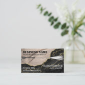 Druck Waschen Gold Agate Marmorreinigung Visitenkarte (Stehend Vorderseite)