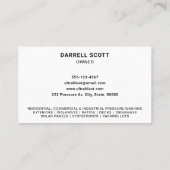 Druck-Waschen hinzufügen Ihres Logos Visitenkarte (Rückseite)