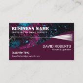 Druck Waschen Moderner Power Waschfenster Reinigun Visitenkarte (Vorderseite)