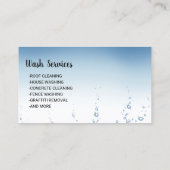 Druck Waschen Moderner roter Power Wash Reinigung Visitenkarte (Rückseite)