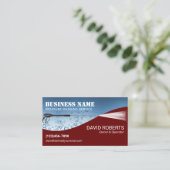 Druck Waschen Moderner roter Power Wash Reinigung Visitenkarte (Stehend Vorderseite)