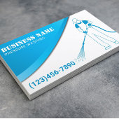 Druck waschen Modernes Blue Power Reinigung Visitenkarte