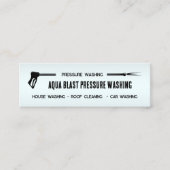 🌊 Druck Waschen nach Maß QR Mini Visitenkarte (Vorderseite)