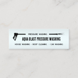 🌊 Druck Waschen nach Maß QR Mini Visitenkarte