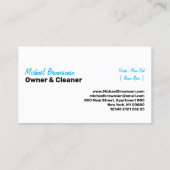 Druck Waschen Patriotischer Power Visitenkarte (Rückseite)