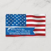 Druck Waschen Patriotischer Power Visitenkarte (Vorderseite)