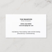 Druck Waschen Patriotischer Power waschen Visitenkarte (Rückseite)