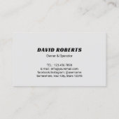 Druck Waschen Power Beruflich reinigen waschen Visitenkarte (Rückseite)