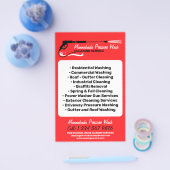 Druck Waschen Power Beruflich rot waschen Flyer (Einzeln)