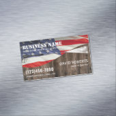 Druck Waschen Power Reinigung Patriotisches Holz Magnetische Visitenkarte (Beispiel)