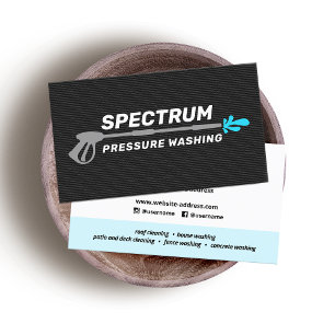 Druck Waschen Power Waschen Gold Black Business Visitenkarte