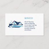 Druck Waschen Power Waschen Reinigung Beruflich Visitenkarte (Rückseite)