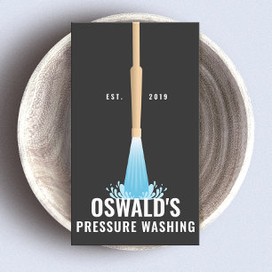 Druck waschen, Power waschen Visitenkarte