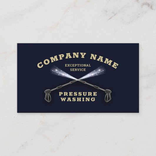 Druck Waschen Power waschen Visitenkarte (Vorderseite)