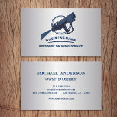 Druck Waschen Power Waschhaus Reinigung Silber Visitenkarte