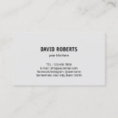 Druck Waschen Power Wash Navy Blue Reinigung Visitenkarte (Rückseite)