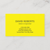 Druck Waschen Power Wash Navy & Gold Reinigung Visitenkarte (Rückseite)