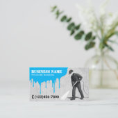 Druck Waschen schwarzen Power Washer Reinigung Visitenkarte (Stehend Vorderseite)