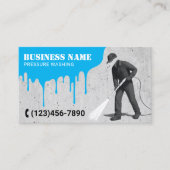 Druck Waschen schwarzen Power Washer Reinigung Visitenkarte (Vorderseite)