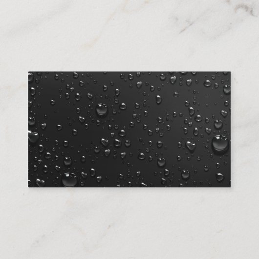 Druck Waschen Schwarzer Power Reinigungsmittel Rot Visitenkarte (Rückseite)