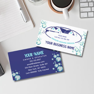 Druck Waschen Wassertropfen Power Reinigung wasche Visitenkarte