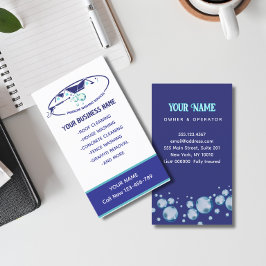 Druck Waschen Wassertropfen Power Reinigung wasche Visitenkarte