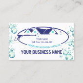 Druck Waschen Wassertropfen Power Reinigung wasche Visitenkarte (Vorderseite)