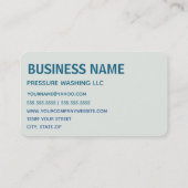 Druck Waschmaschine Power Haus Wash Visitenkarte (Rückseite)