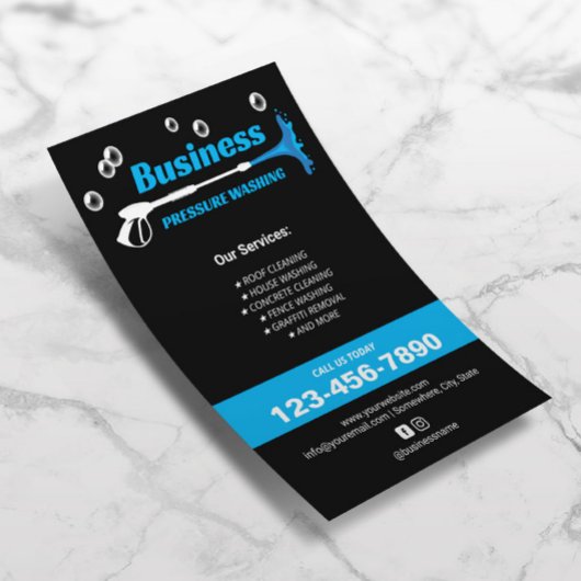 Druck Waschmaschine Power Waschhaus Reinigung schw Flyer