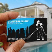 Druck Waschmaschine Power Waschhaus Reinigung Visitenkarte