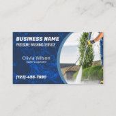 Druck Waschmaschine Power Waschhaus Reinigung Visitenkarte (Vorderseite)