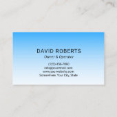 Druck Waschmaschine Power Washer Bear Blue Reinigu Visitenkarte (Rückseite)