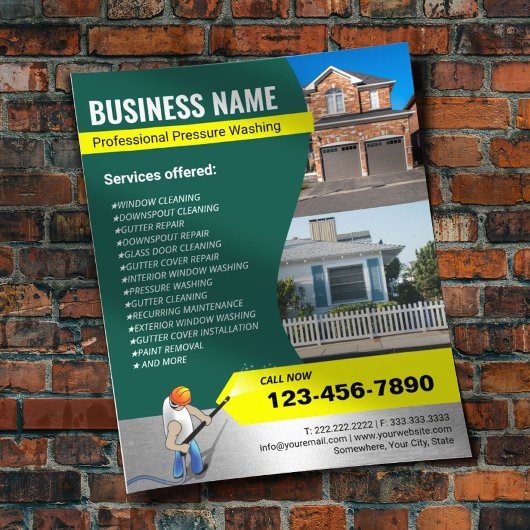 Druck Waschmaschine Power Washer Green House Reini Flyer