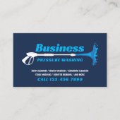 Druck Waschmaschine Power Washer Marine Reinigung Visitenkarte (Vorderseite)