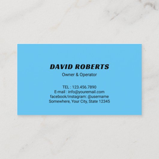 Druck Waschmaschine Power Washer Schlicht Reinigun Visitenkarte (Rückseite)