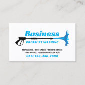 Druck Waschmaschine Power Washer Schlicht Reinigun Visitenkarte (Vorderseite)