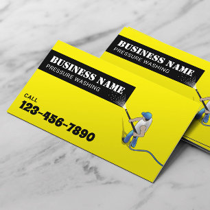 Druck Waschmini Power Waschhaus Reinigung Visitenkarte