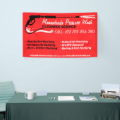 Druck Waschroter Power Reinigungs-Shop Banner (Messeveranstaltung)