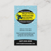 Druck Waschung Power Reinigung Visitenkarte (Vorderseite)