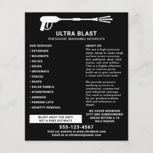 Druck Waschwasser Spray Gun Black Flyer