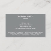 Druck Waschwasser Spray Gun grau Visitenkarte (Rückseite)