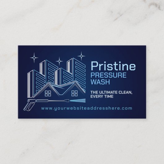 Druckabwaschdienste Visitenkarte (Vorderseite)