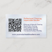 Druckabwaschdienste Visitenkarte (Rückseite)