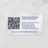 Druckabwaschdienste Visitenkarte (Rückseite)