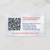 Druckabwaschdienste Visitenkarte (Rückseite)