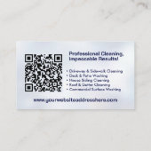 Druckabwaschdienste Visitenkarte (Rückseite)