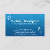 Druckabwaschdienste Visitenkarte (Rückseite)