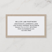 Druckanwältin auf der Seite individuell einstellba Visitenkarte (Rückseite)