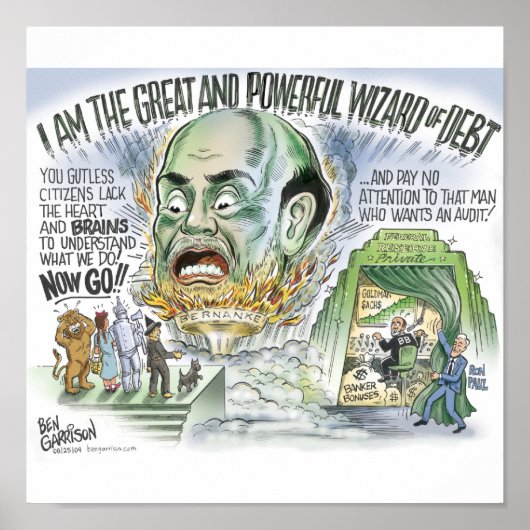 Druckassistent der Schulden Poster (Vorne)