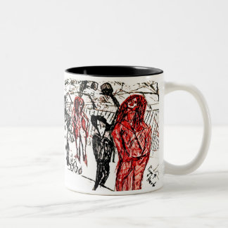 Druckaufdruck Zweifarbige Tasse